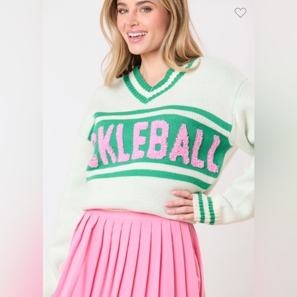 PICKLEBALL V-NECK SWEATER - Picture 3 of 15